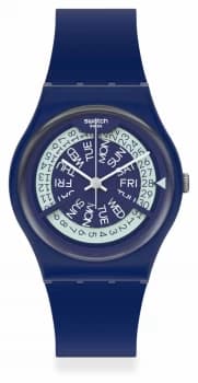 Swatch N-IGMA NAVY Navy Silicone Strap Blue Dial GN727 Watch
