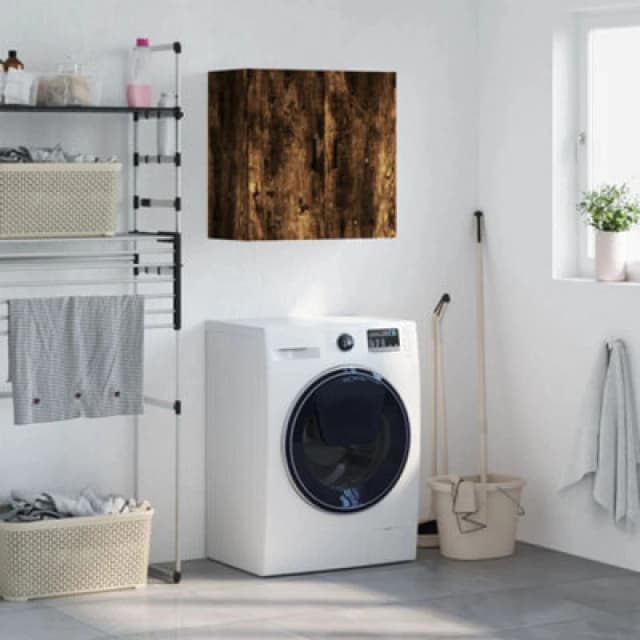 Vidaxl Wall Cabinet Smoked Oak 60X31X60 Cm Engineered Wood