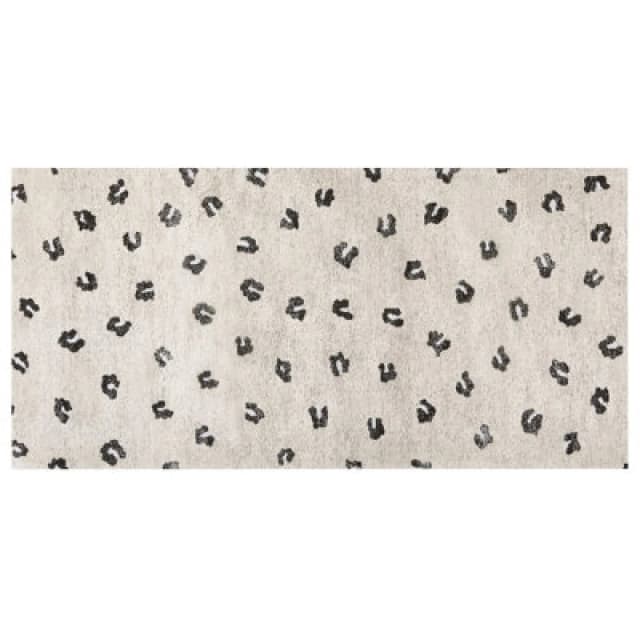 Beliani Rug Afis Beige 80 X 150 Cm Cotton