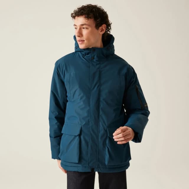 Regatta Regatta Men 'Volter' Heated Jacket in Dark Blue Size: Small Dark Blue S Male 5063019771588
