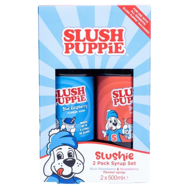 Slush Puppie Original 2 Pack Syrup Set - Blueberry & Strawberry