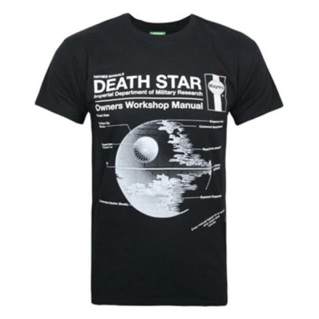 Star Wars Short Sleeved T-Shirt Black male