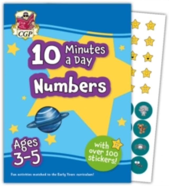 10 Minutes a Day Numbers for Ages 3-5 (with over 100 stickers) Paperback / softback
