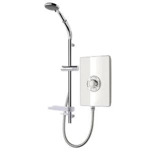 Triton White & Chrome Effect Electric Shower, 9.5Kw