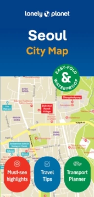 Lonely Planet Seoul City Map : Durable, Waterproof, Easy-Fold Planning Map with Attractions & Walking Tours Sheet map, folded