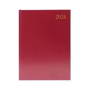 Desk Diary DPP A4 Burgundy 2024 KFA41BG24 KFA41BG24
