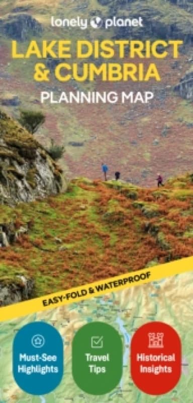 Lonely Planet Lake District & Cumbria Planning Map Sheet map, folded