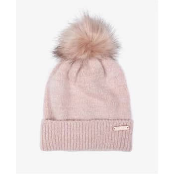 Barbour International Sparkle Knit Beanie - Pink PI11