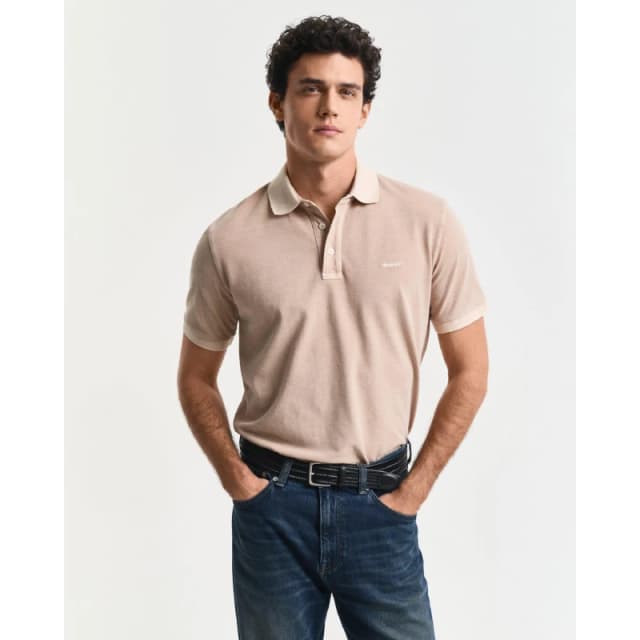 Gant Sunfaded Piqu Polo Shirt Sand male M
