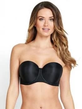 Fantasie Fantasie Underwired Moulded Strapless Bra, Black, Size 32, Women