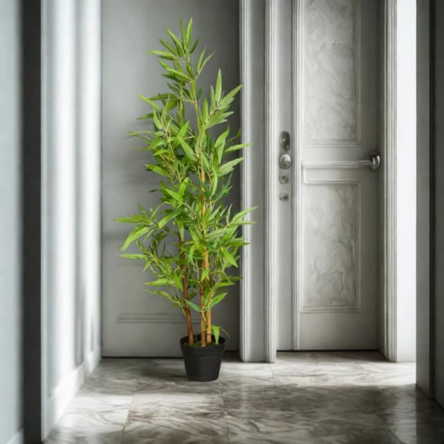 Pirlo Plush Artificial 120CM Tall Decorative Ficus Plant in Green Green Unisex