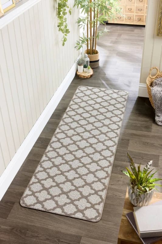 My Mat My Mat Moroccan Tile Washable Runner Stone - My Mat - Size: 67X200 Stone 67X200 WB91804