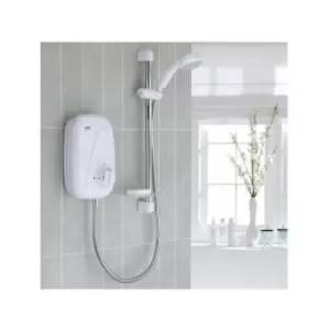 Mira Vigour Power Shower White & Chrome