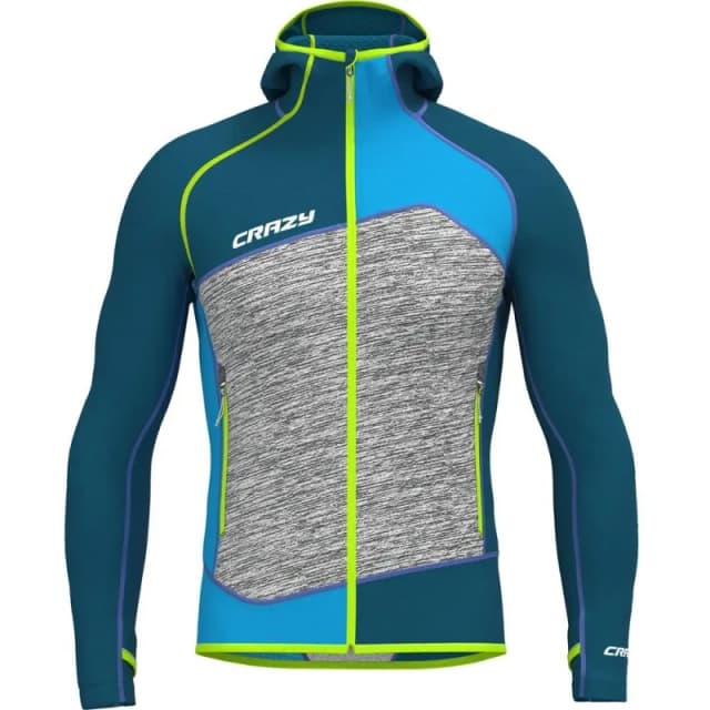 Hooded hiking jacket Crazy Resolution Light Bleu Male S