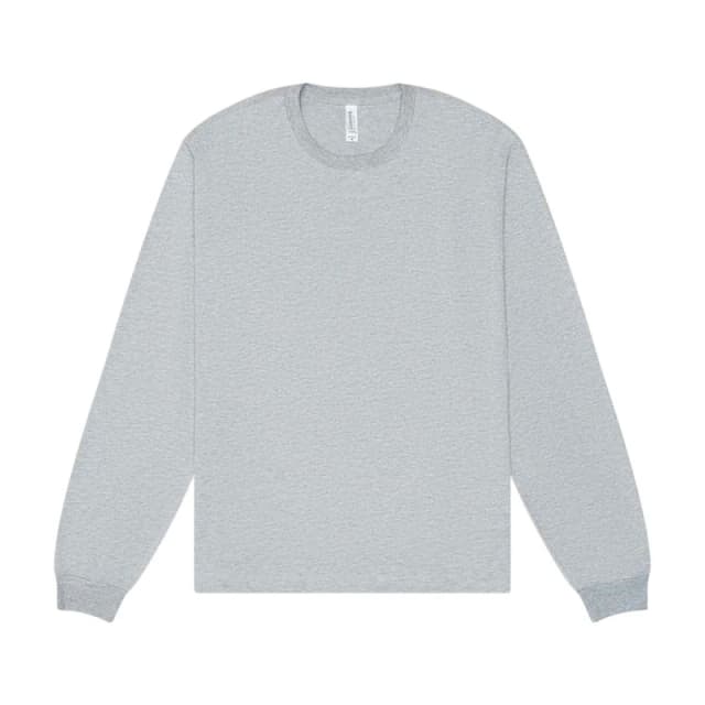 Bella + Canvas Mens Heavy Boxy Long-Sleeved T-Shirt in Mid Grey Size: Medium Mid Grey Male M