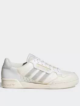 adidas Originals Continental 80 Stripes Shoes, White/Grey, Size 6, Men