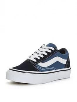 Vans Old Skool Childrens Trainer - Blue, Navy, Size 10