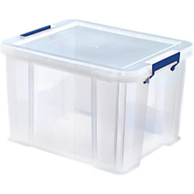 Fellowes Prostore Storage Box 36L (in Outer Carton), Clear 7730801