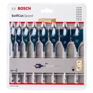 Bosch Professional 8 Piece Flat Drill Bit Grey