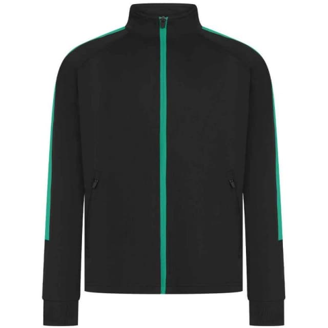 Finden & Hales Knitted Track Top in Jet Black Size: 3-4 Years Jet Black Unisex 3-4 Years