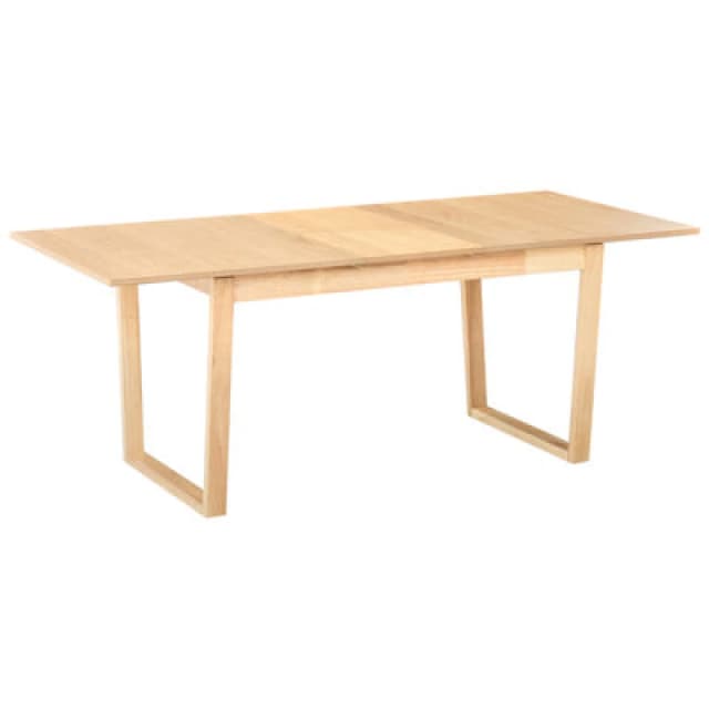 Beliani Extending Dining Table Camden Light Ash Wood 160/200 Cm 95 Cm