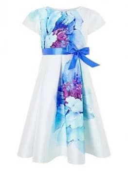 Monsoon Girls Peony Bloom Print Dress - Ivory