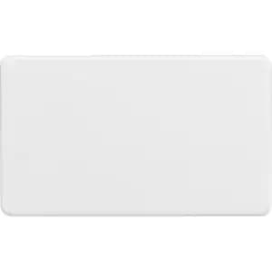 MLA Knightsbridge Screwless 2G Blanking Plate Matt White - SF8360MW