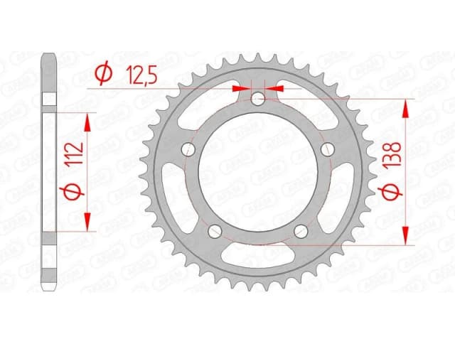 AFAM 10627-41 Chain Sprocket Steel Chain Sprocket (5479)