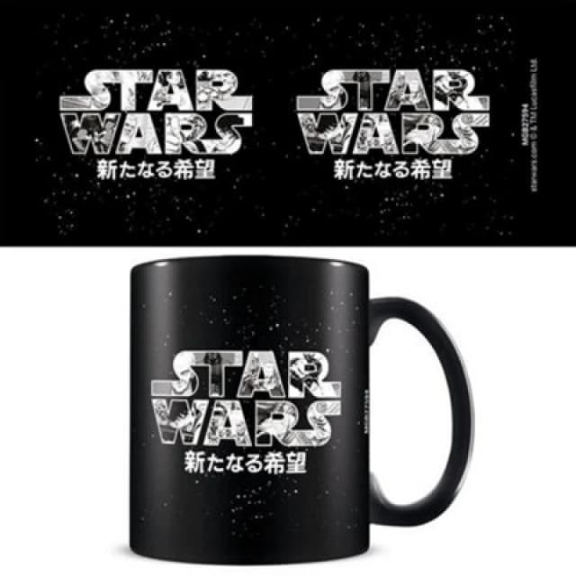 Star Wars Manga Madness Logo Mug Black unisex