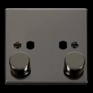 Click Scolmore Deco 2 Gang Dimmer Plate and Knob - VPBN152PL