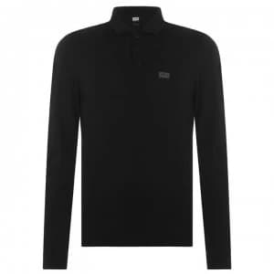 883 Police Mallbec Long Sleeve Polo Shirt - Black
