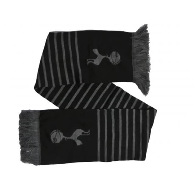 Tottenham Hotspur FC Mens Winter Scarf in Black Male One Size