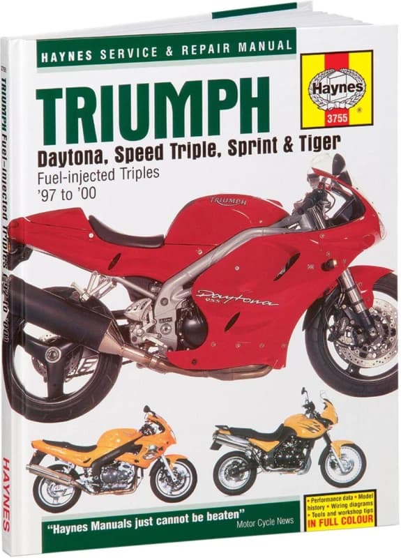 3755 - Haynes Repair Manual For Triumph Daytona 955 1997-1998 3755