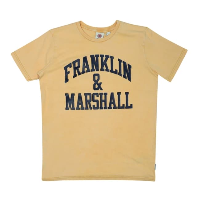 Franklin and Marshall Vintage Arch T-Shirt - Gold Gold 9 - 10 Years