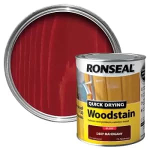 Ronseal Deep Mahogany Gloss Wood Stain, 750Ml