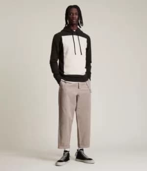 AllSaints Mens Lobke Pullover Hoodie, Midnight Black, Size: M