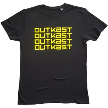 Outkast - Logo Repeat Unisex Large T-Shirt - Black