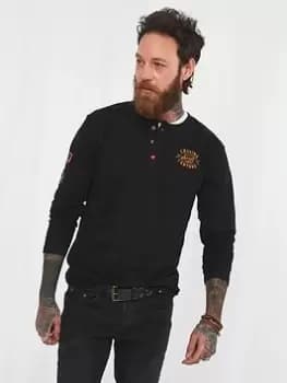 Joe Browns On The Road Henley - Black Size M Men