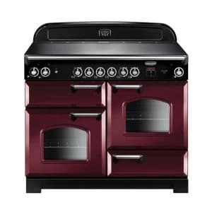 Rangemaster CLA110ECCYC 117530 110cm CLASSIC Ceramic Range Cooker CranberryChrome