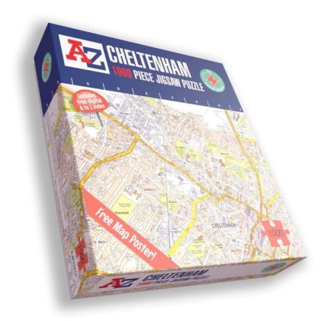 A to Z A to Z Map of Cheltenham 1000 Piece Jigsaw Puzzle