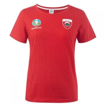 UEFA Euro 2020 Wales Core T Shirt Ladies - Red