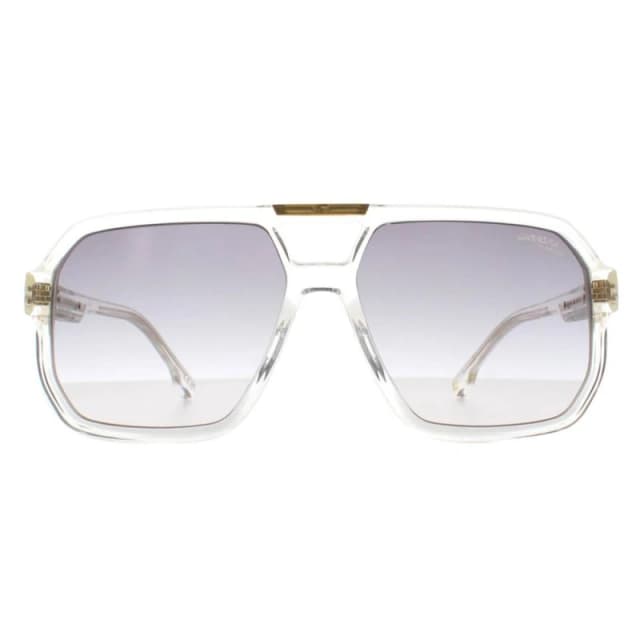 Carrera Mens Aviator Crystal Grey Gold Mirror Gradient VICTORY C 01/S in Clear Clear Male One Size