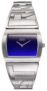 STORM Womens XIS Lazer Blue Stainless Steel Bracelet Watch