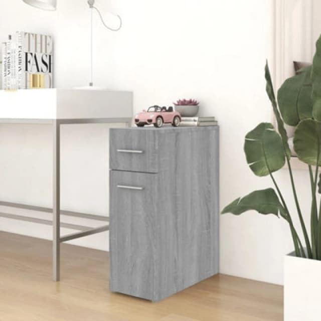 VIDAXL Apothecary Cabinet Grey Sonoma 20x45.5x60cm Engineered Wood Vidaxl 8720286955994