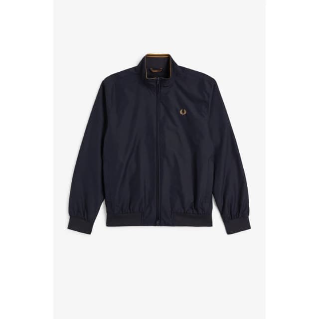 Fred Perry Mens Brentham Cotton Long Sleeve Harrington Jacket Navy 248 male S