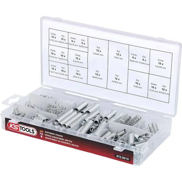 KS Tools 200 parts, 200 parts, in a plastic case