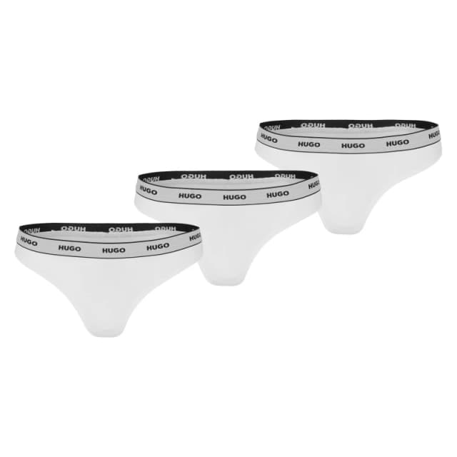 Hugo Triplet Thong Stripe 10272521 Boxer Womens White female 8 (XS)