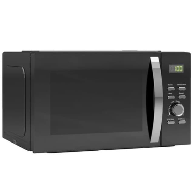 HOMCOM 23L 800W Microwave Oven with Digital Display, Auto Cook, Black Black