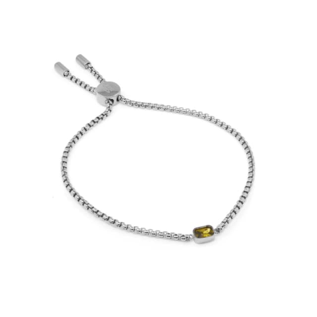 Say It With Children's August Peridot Birthstone Bracelet - Silver Silver Unisex One Size