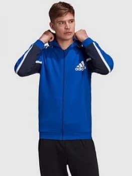 adidas Osr Cb Full Zip Hoody, Blue Size M Men